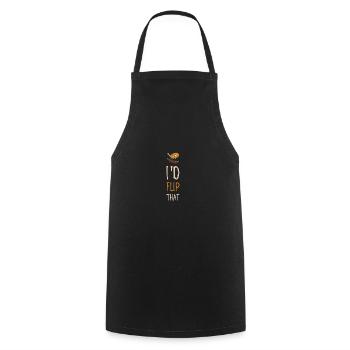 Pfannkuchen Berliner Waffeln Frühstück Geschenk - Kochschürze - Schwarz - Vorne - AI Model Male 185 dark (185cm)