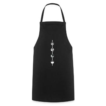 4 Produits - Tablier de cuisine - noir - Devant - AI Model Male 185 dark (185cm)