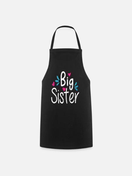 BIG SISTER, the big sister - Cooking Apron - black