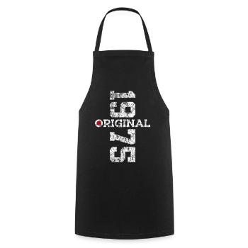 51ST BIRTHDAY ORIGINAL 1975 - Cooking Apron - black - Front - AI Model Male 185 dark (185cm)