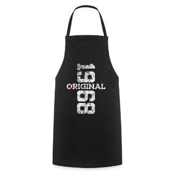 58E ANNIVERSAIRE ORIGINAL 1968 - Tablier de cuisine - noir - Devant - AI Model Male 185 dark (185cm)