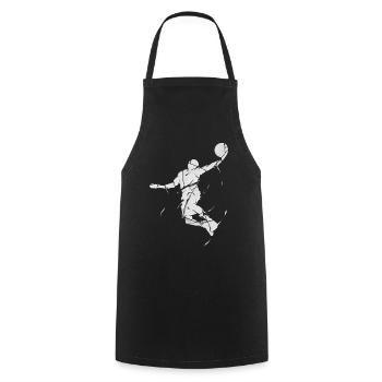 Basketball Basketball Player Dunking Broken Splash - Cooking Apron - black - Front - AI Model Male 185 dark (185cm)