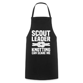 Pfadfinderleiter | Pfadfinder Scouting Geschenk - Kochschürze - Schwarz - Vorne - AI Model Male 185 dark (185cm)