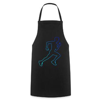 Course Jogging Homme Course à pied Femme Course à pied - Tablier de cuisine - noir - Devant - AI Model Male 185 dark (185cm)