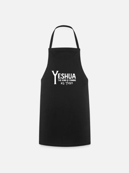 Yeshua Le Roi Venant Illustration - Tablier de cuisine - noir