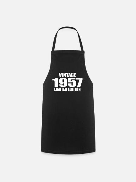Vintage 1957 Geburtstag 1957 - Retro 1957 - Kochschürze - Schwarz