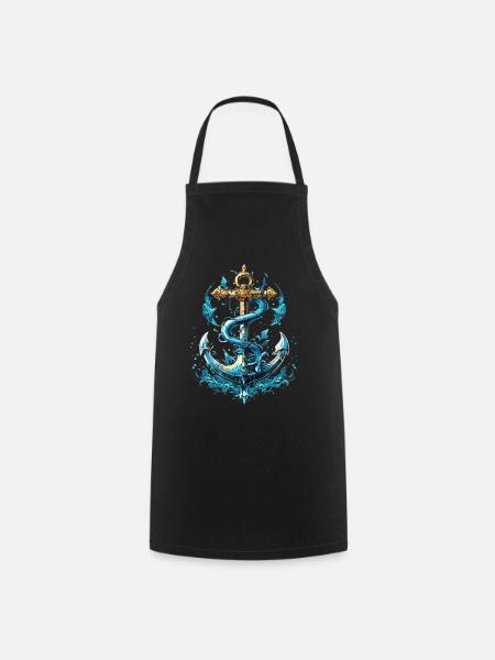 Anchor Water Splash - Cooking Apron - black
