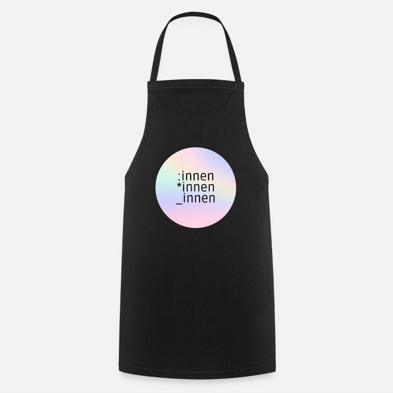 *innen_innen - Tablier de cuisine - noir
