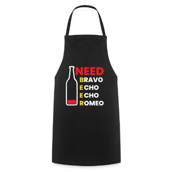 Lust for Life Bottle Design - Cooking Apron - black - Front - AI Model Male 185 dark (185cm)