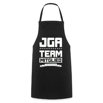 JGA TEAM MITGLIED - Kochschürze - Schwarz - Vorne - AI Model Male 185 dark (185cm)