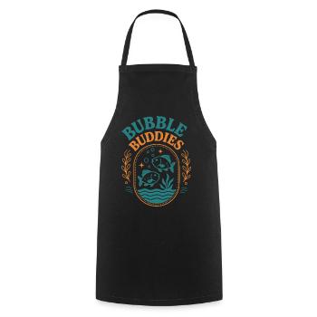 Bubble Buddies - Cooking Apron - black - Front - AI Model Male 185 dark (185cm)