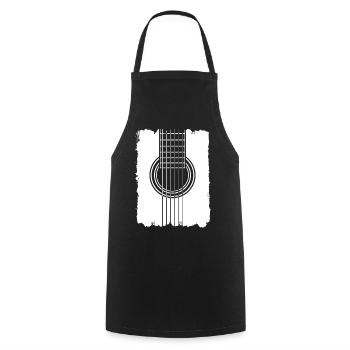 Gitarrenposter Graffiti-Stil - Kochschürze - Schwarz - Vorne - AI Model Male 185 dark (185cm)