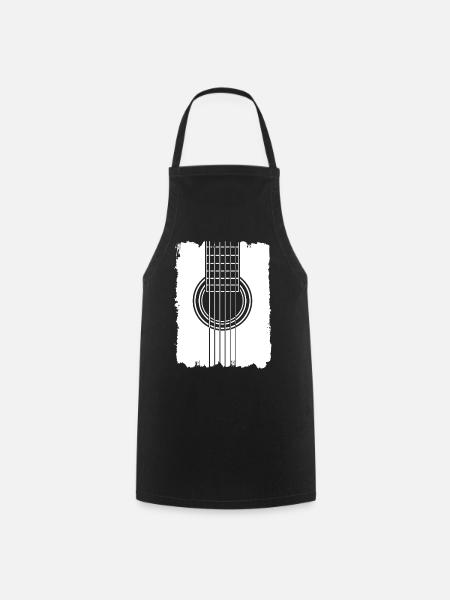 Gitarrenposter Graffiti-Stil - Kochschürze - Schwarz