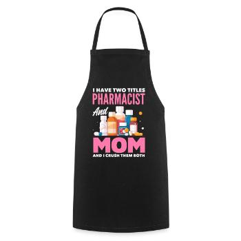 Pharmacist Pharmaceutical Technical - Cooking Apron - black - Front - AI Model Male 185 dark (185cm)
