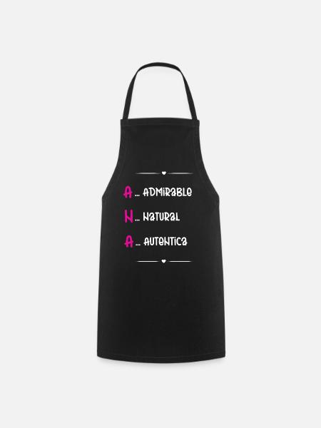 Personalisiertes Geschenk Ana - Kochschürze - Schwarz