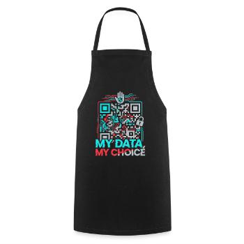 Mes données - Tablier de cuisine - noir - Devant - AI Model Male 185 dark (185cm)