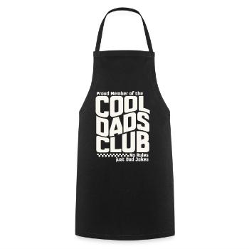 Papa Geschenk Vatertag - Cool Dads Club - Kochschürze - Schwarz - Vorne - AI Model Male 185 dark (185cm)