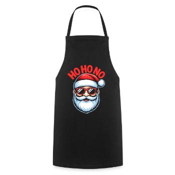 Ho Ho No Design - Cooking Apron - black - Front - AI Model Male 185 dark (185cm)