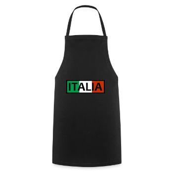 Italy Flag Rome Pisa Italia Europe Country ITA - Cooking Apron - black - Front - AI Model Male 185 dark (185cm)