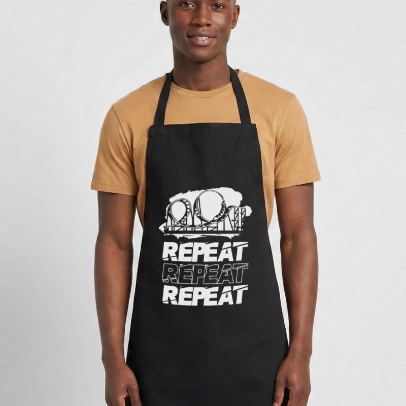 Roller Coaster Repeat Repeat Repeat Cooking Apron