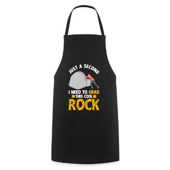 Rock Hunting Mineral Hunter - Cooking Apron - black - Front - AI Model Male 185 dark (185cm)