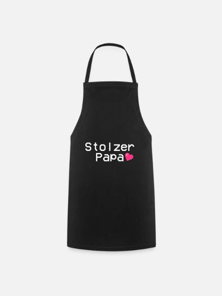 Stolzer Papa - Kochschürze - Schwarz