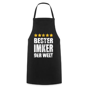 Bester Imker Der Welt Vintage - Kochschürze - Schwarz - Vorne - AI Model Male 185 dark (185cm)