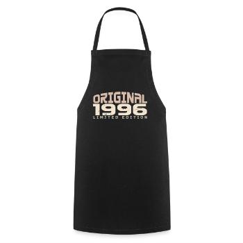 Millésime 1996 Édition Limitée 1996 Anniversaire - Tablier de cuisine - noir - Devant - AI Model Male 185 dark (185cm)