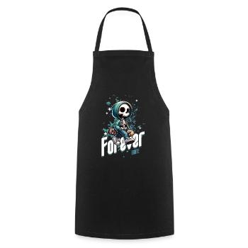 Forever Skate Skateboard - Tablier de cuisine - noir - Devant - AI Model Male 185 dark (185cm)