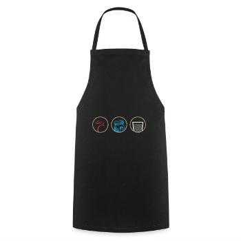 Hessen Geschenk Hessisch Babbel Apfelwein Appelwoi - Kochschürze - Schwarz - Vorne - AI Model Male 185 dark (185cm)