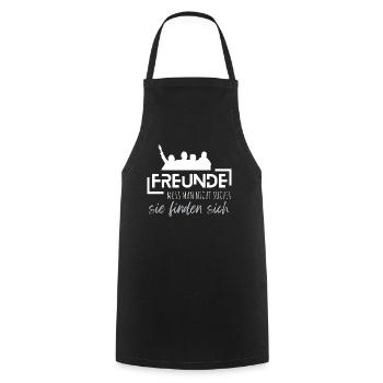 Beste Freunde FREUND Kumpel Kumpels - Kochschürze - Schwarz - Vorne - AI Model Male 185 dark (185cm)