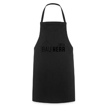 Bauherr - Kochschürze - Schwarz - Vorne - AI Model Male 185 dark (185cm)