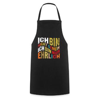I'M NOT MEAN, I'M JUST HONEST SARCASM - Cooking Apron - black - Front - AI Model Male 185 dark (185cm)