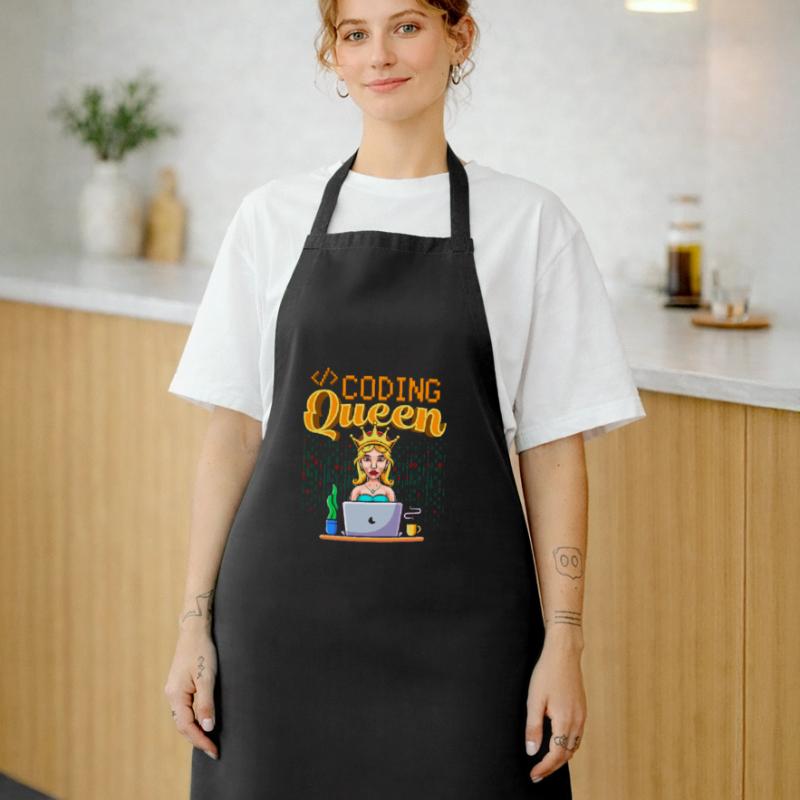 Développeur Coder Programmeur Queen Tablier de cuisine