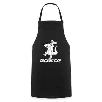 Christ Christianity T Rex Extraterrestrial Jesus - Cooking Apron - black - Front - AI Model Male 185 dark (185cm)
