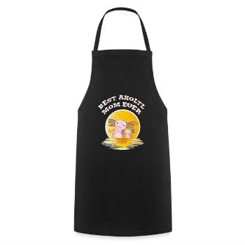 Axolotl Mother - Cooking Apron - black - Front - AI Model Male 185 dark (185cm)