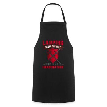 Larp Larper Larping Live Action Jeu de rôle - Tablier de cuisine - noir - Devant - AI Model Male 185 dark (185cm)