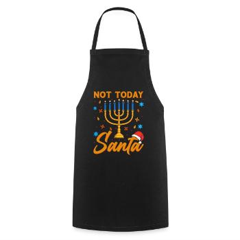 Chanukka Hanukka Dreidel Jüdisches Fest - Kochschürze - Schwarz - Vorne - AI Model Male 185 dark (185cm)