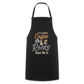 Geology Geologist - Cooking Apron - black - Front - AI Model Male 185 dark (185cm)