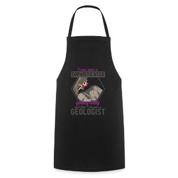 Geologie Professor Geologe Geologie Student - Kochschürze - Schwarz - Vorne - AI Model Male 185 dark (185cm)