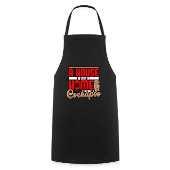 Cockapoo A House Is Not A House Without A Cockapoo - Cooking Apron - black - Front - AI Model Male 185 dark (185cm)
