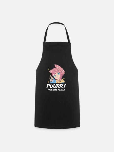 Furry Fandom Fursuits Katzenartig - Kochschürze - Schwarz