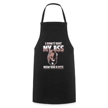 Bison Buffalo Funny - Cooking Apron - black - Front - AI Model Male 185 dark (185cm)