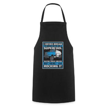 Lkw Fahrer Trucker Lastwagenfahrer Super Cool - Kochschürze - Schwarz - Vorne - AI Model Male 185 dark (185cm)
