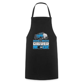 Truck Driver Trucker Truck Driver Funny - Cooking Apron - black - Front - AI Model Male 185 dark (185cm)
