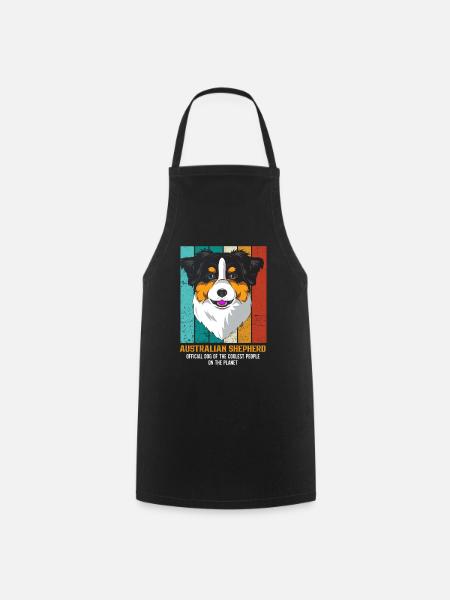 Australischer Schäferhund Aussie Dad Aussie Mom - Kochschürze - Schwarz