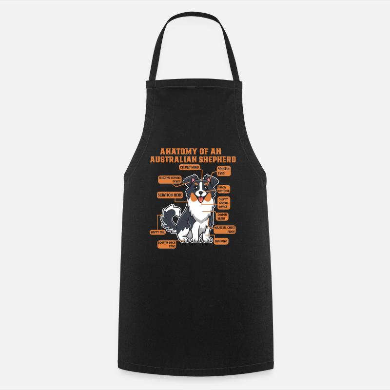 Australischer Schäferhund Aussie Dad Aussie Mom - Kochschürze - Schwarz