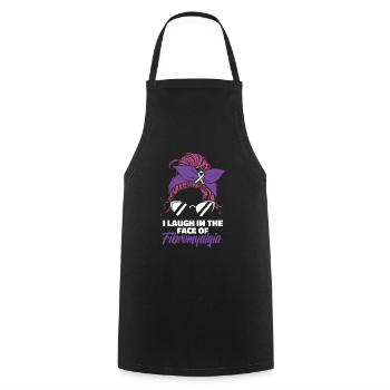 Fibromyalgie Rhumatisme Cool - Tablier de cuisine - noir - Devant - AI Model Male 185 dark (185cm)