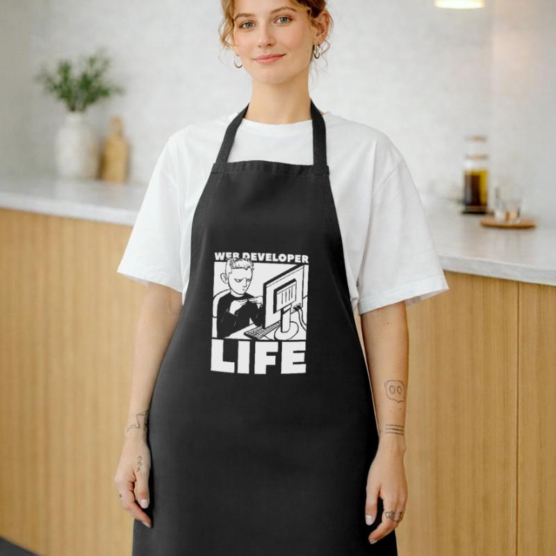 Web Developer Web Developer Life Cooking Apron
