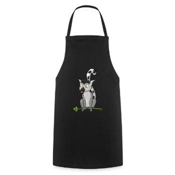 Lemur - Cooking Apron - black - Front - AI Model Male 185 dark (185cm)